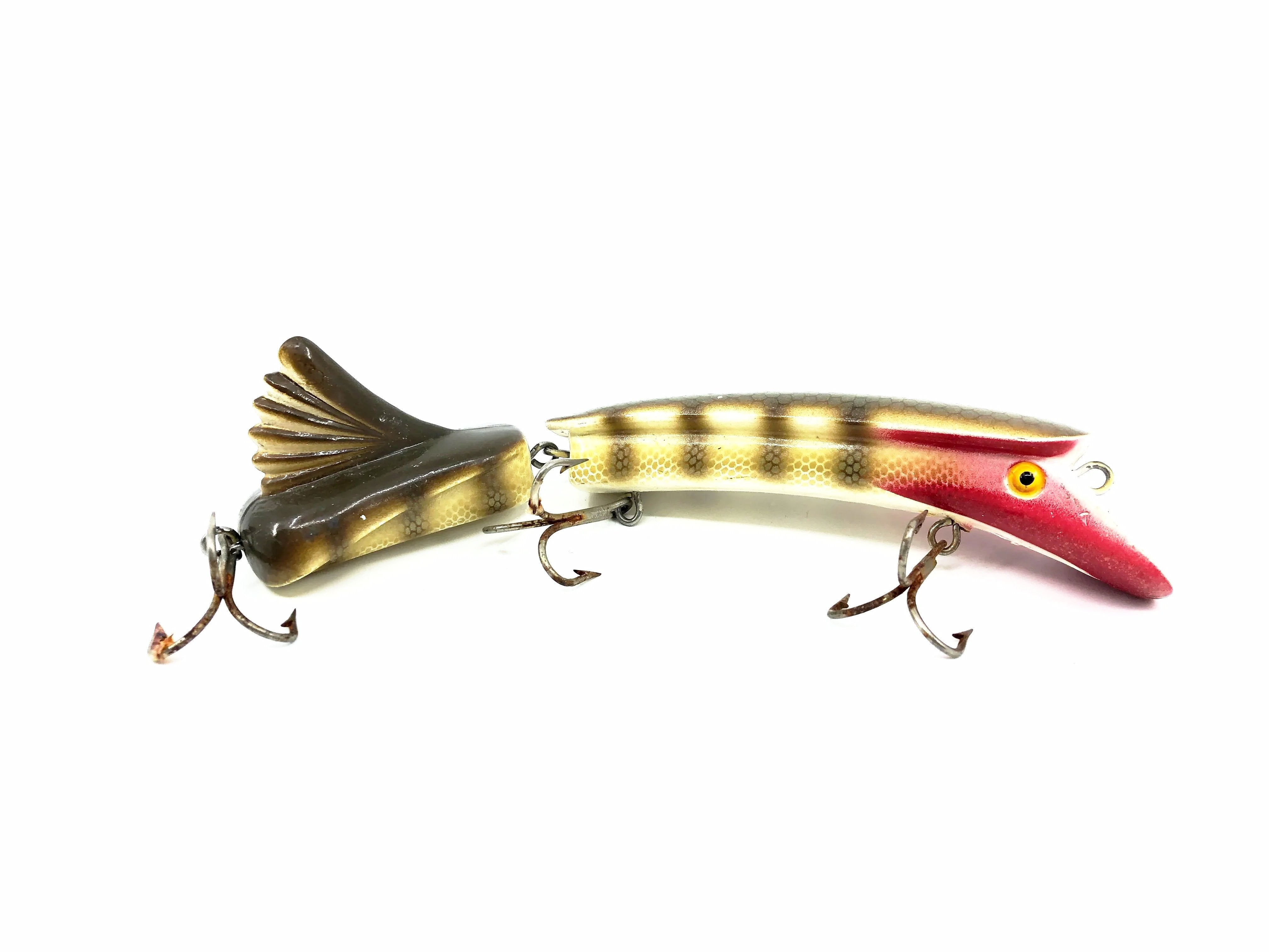 burmek fishing lures Vintage Tony Perch Scale Musky Lure For Sale Tail Prop Tony Burmek B1 Magnum Musky