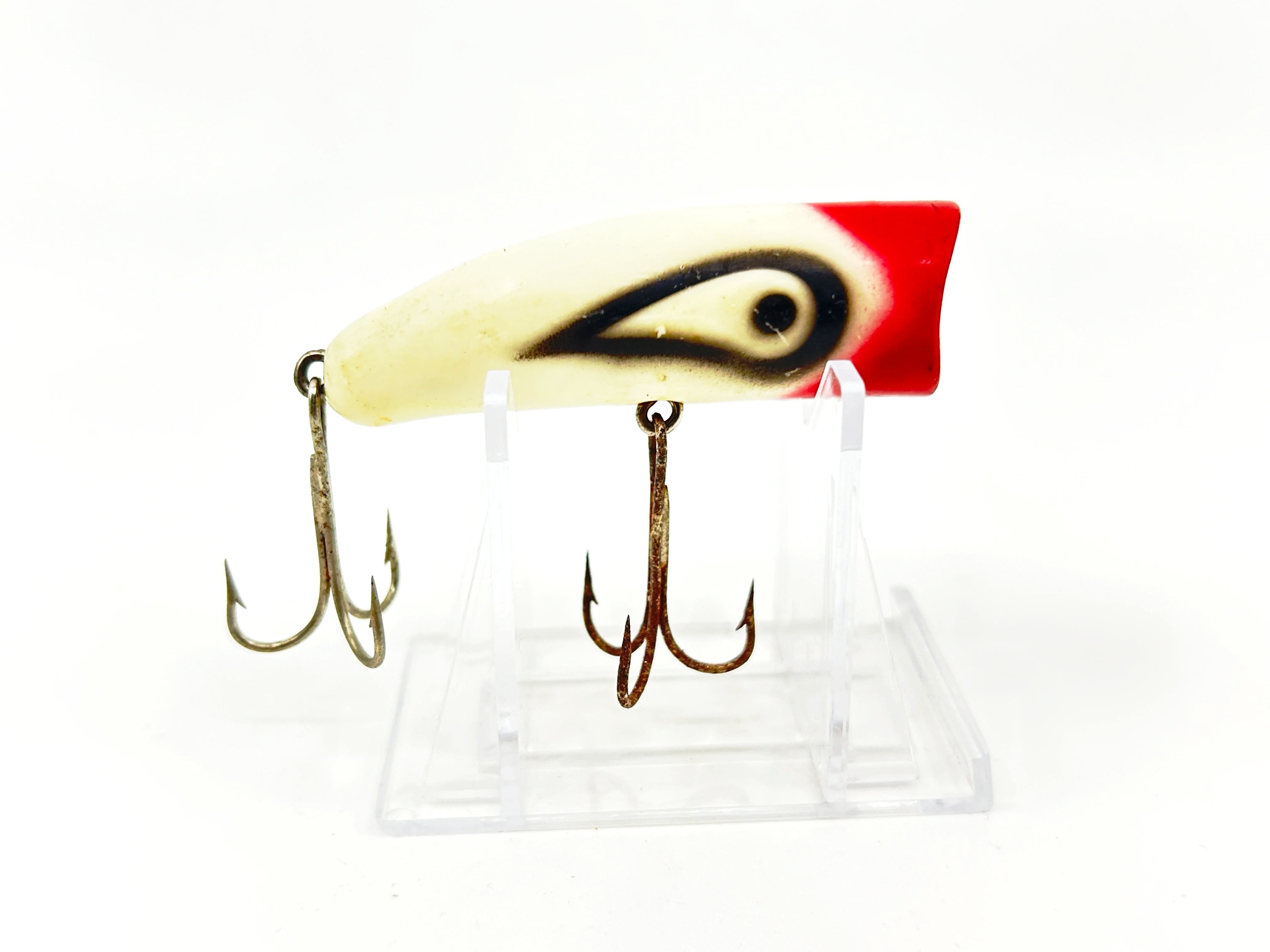 chug ike fishing lure Lazy Ike Chug Ike Lure Red White Color