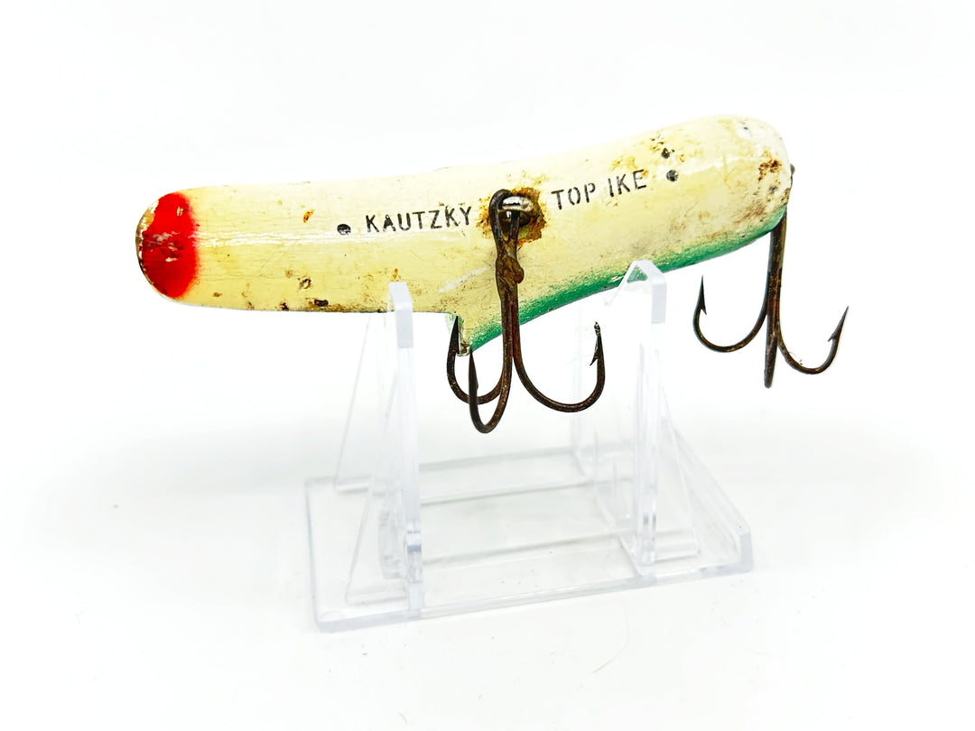 Kautzky Lazy Ike Top Ike Wooden Lure Frog Color Larger Size