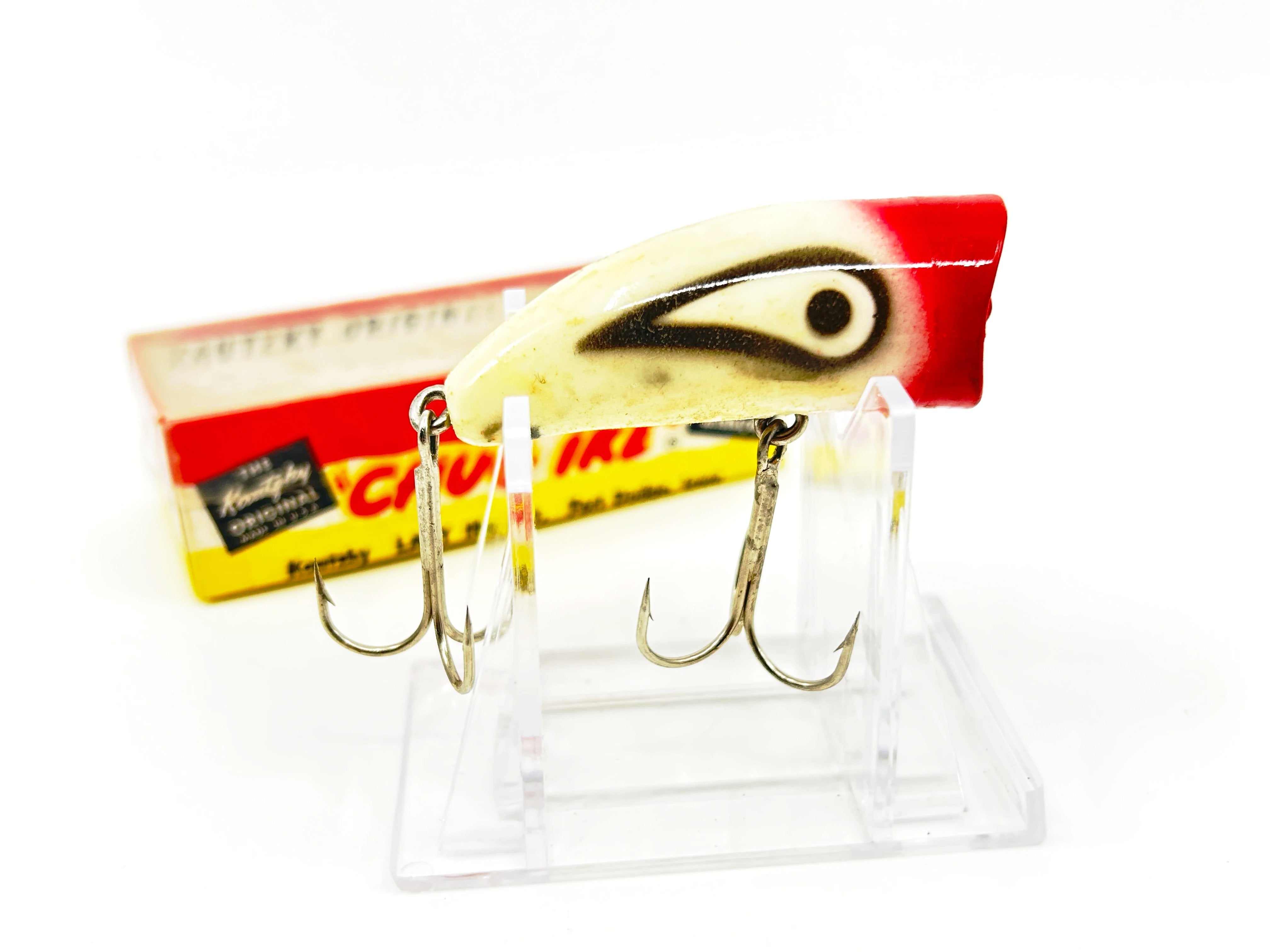 chug ike fishing lure Lazy Ike Chug Ike Lure RW Red White Color with Box