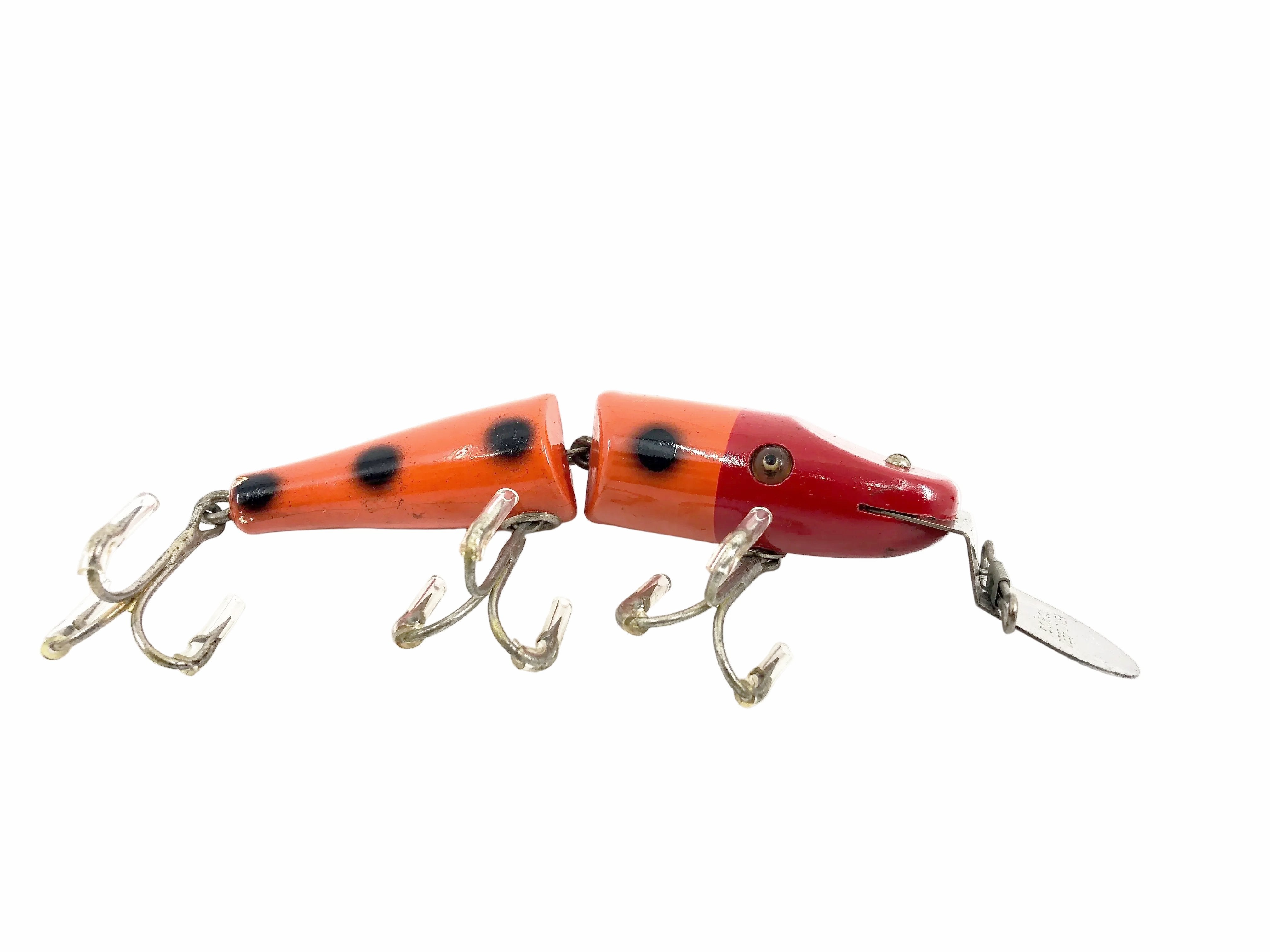 creek chub pikie fishing lures 2600DD Deep Diving Jointed Minnow, Special Order Orange with Black Spots 2630DD Color Pole Holder sharp treble hooks Introducing the NEW 10 Colours:Pickleback Perch (Glow)