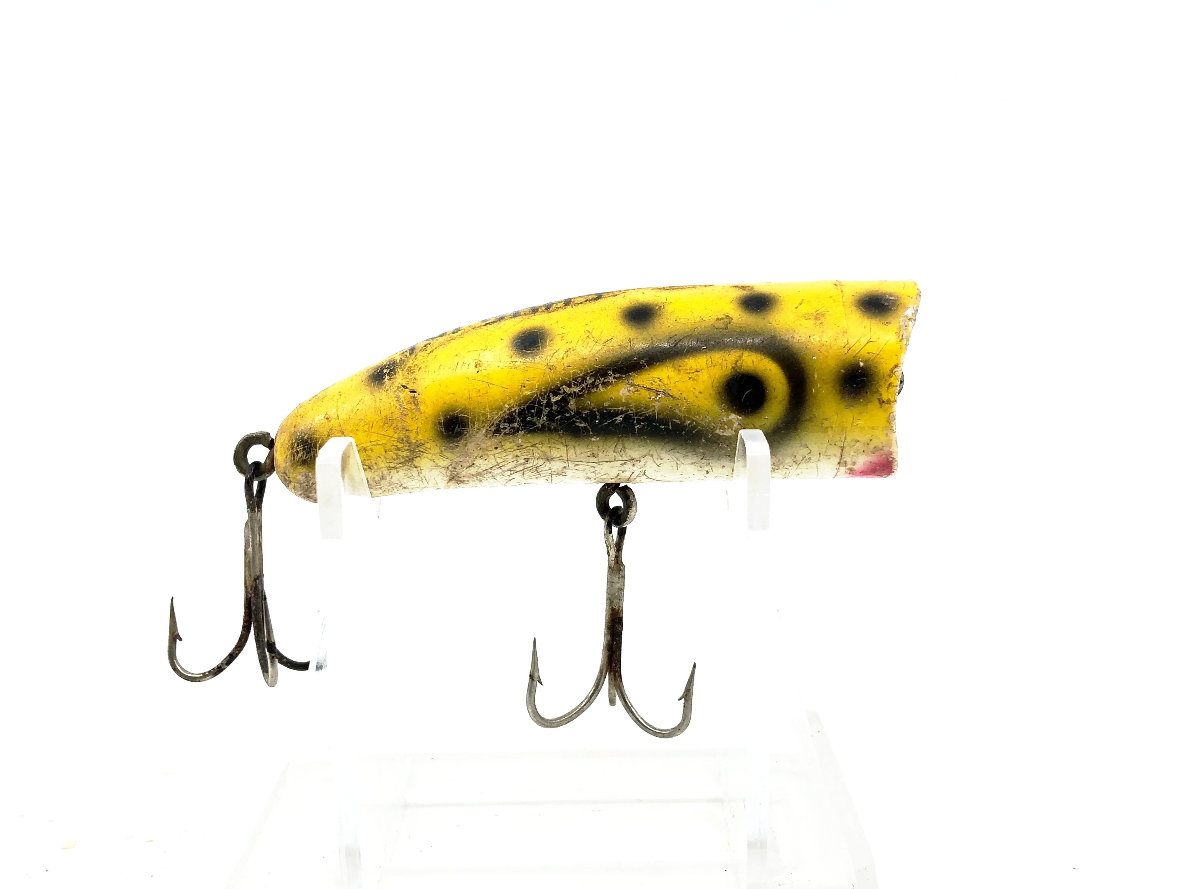 Kautzky Lazy Ike Chug Ike Lure YBLS Yellow/Black Spots Color Kautzky Lazy Ike Chug Ike Lure YBLS Yellow/Black Spots Color