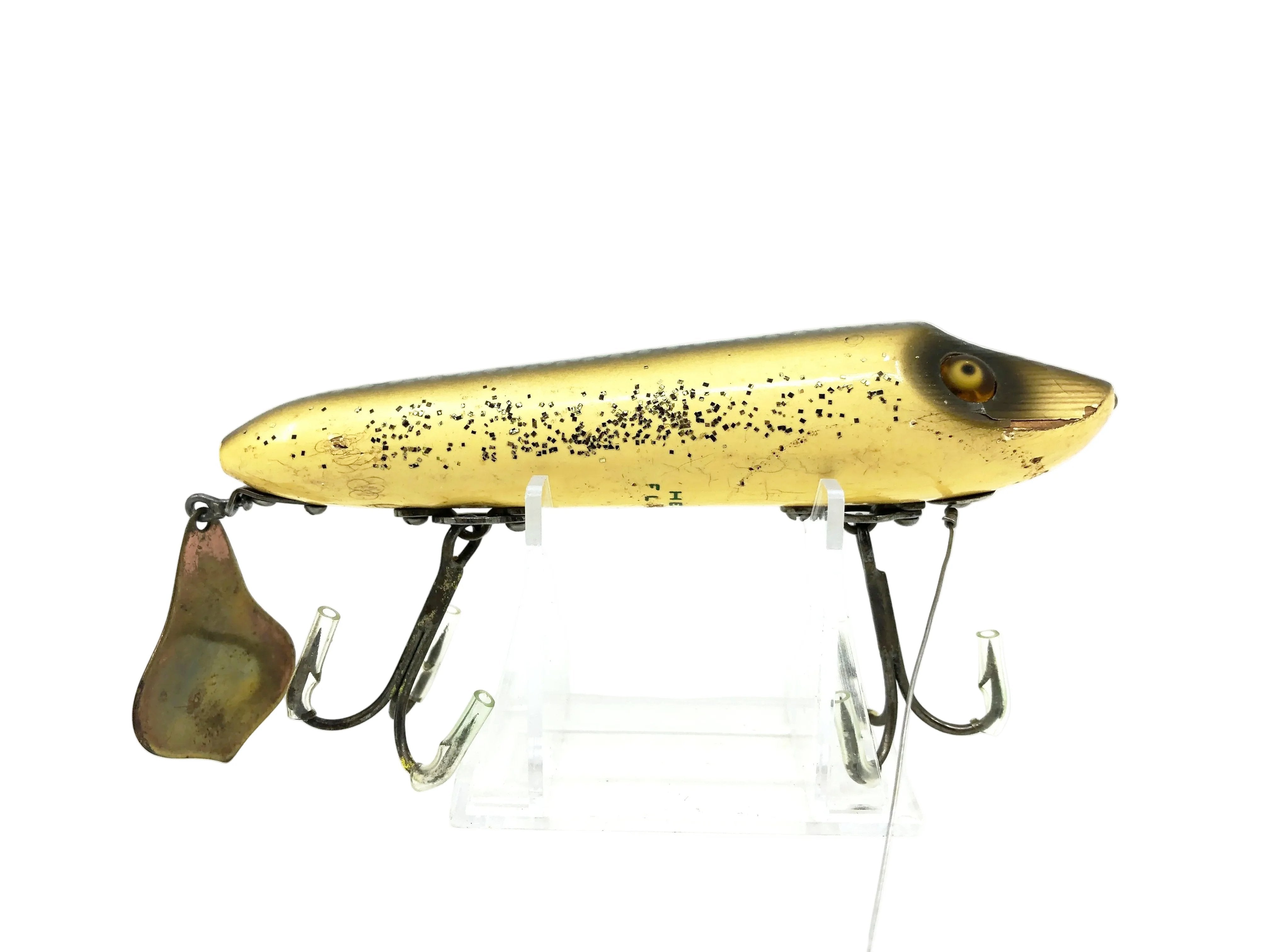 antique muskie fishing lures Heddon Musky Flaptail Vamp #7059SS Silver Flitter Color – My Bait Shop, LLC