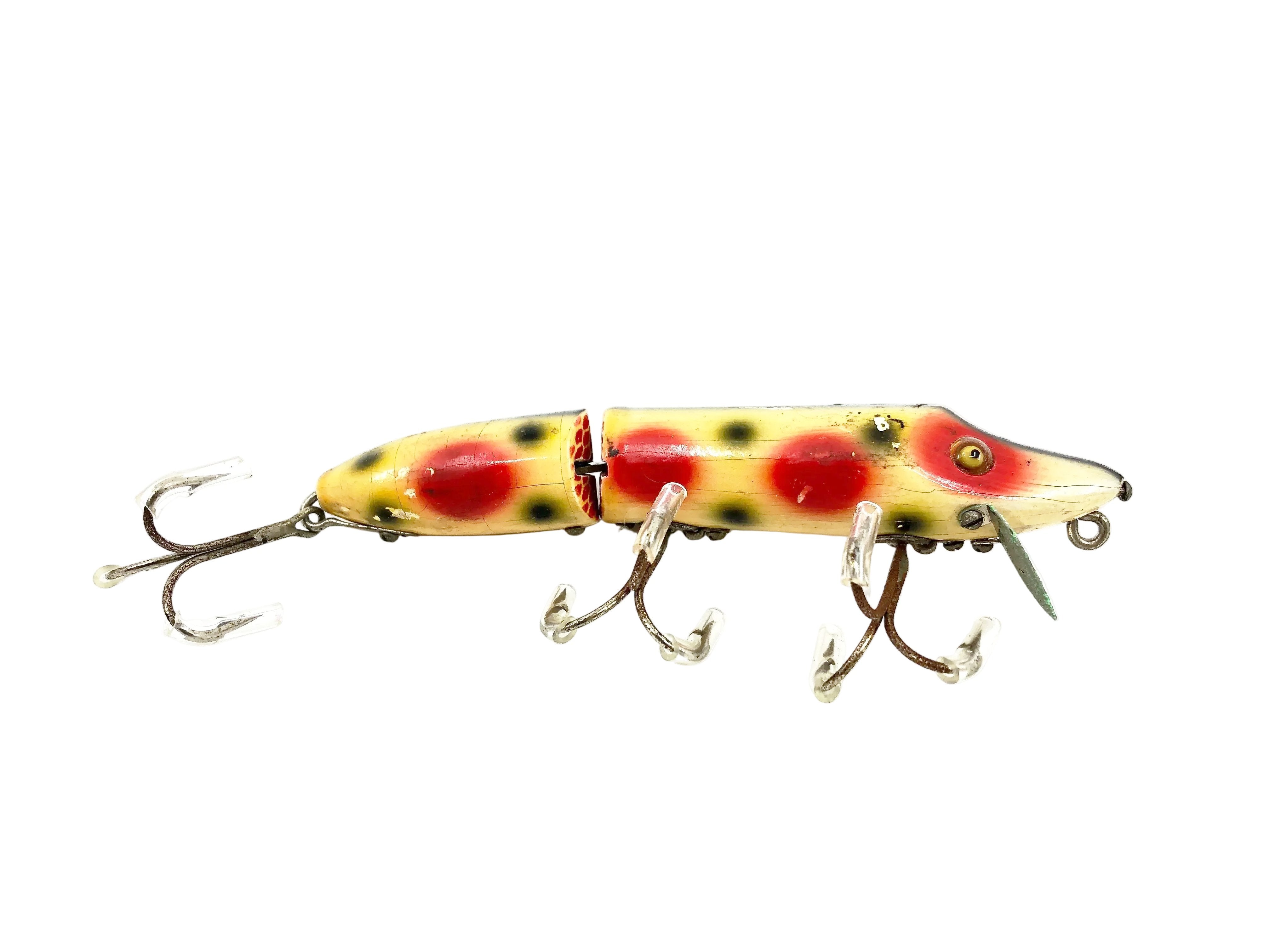 antique jointed fishing lures Heddon Jointed Vamp 7300 S Strawberry Color – My Bait Shop, LLC