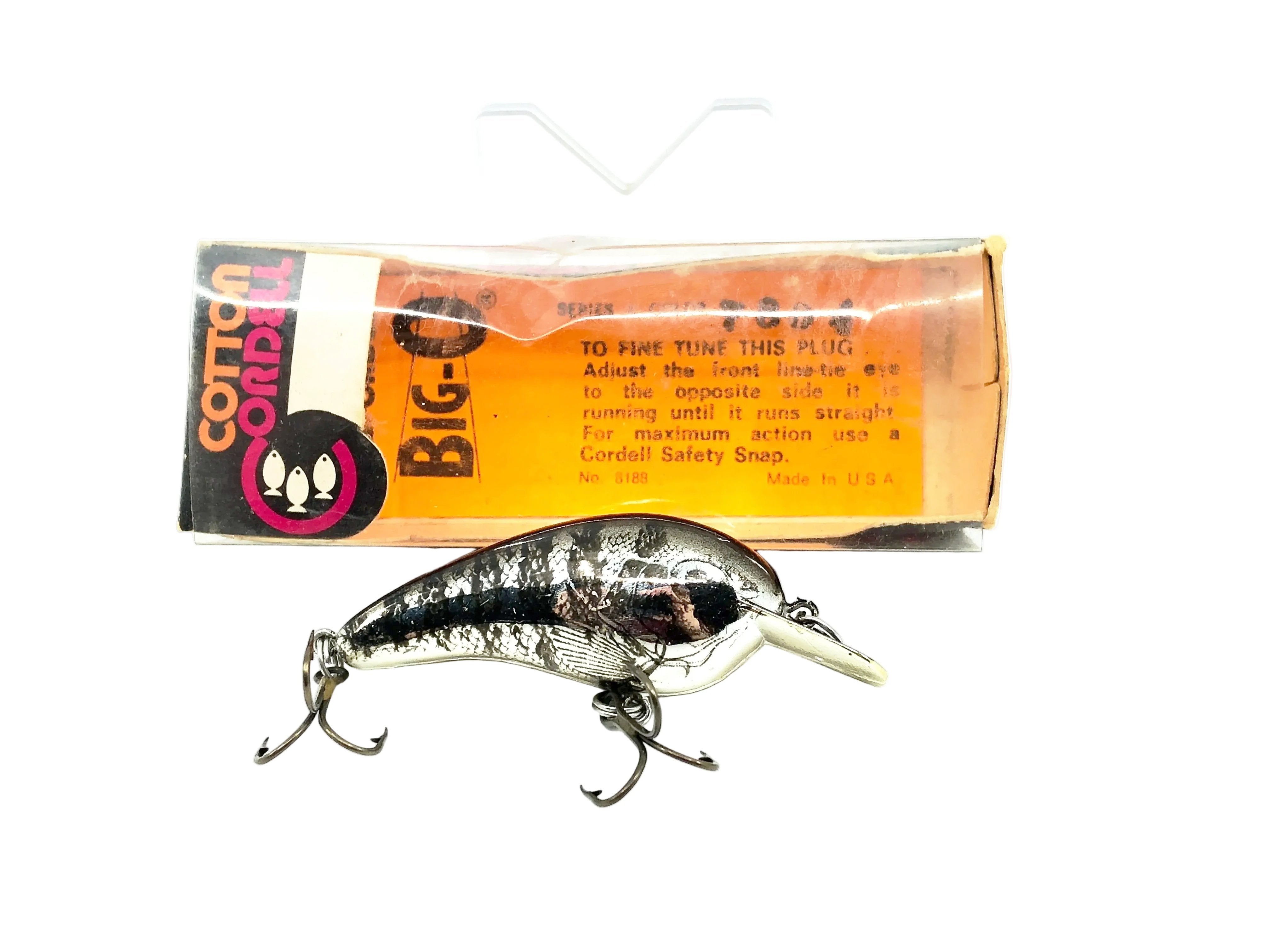 Cotton Cordell 7800 Big-O, #04 7804 Chrome Black/Photo Finish Color w/Box