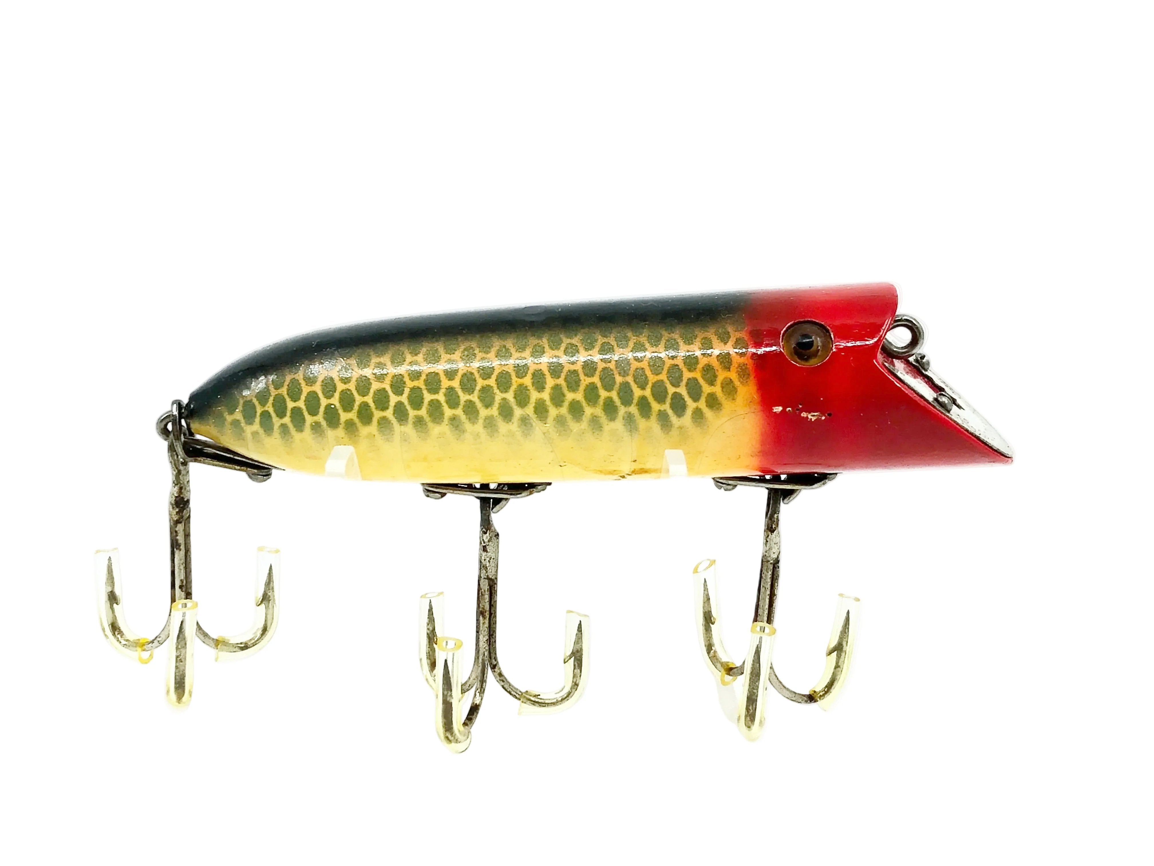 Heddon Basser 8500, 9PRH Shiner Scale/Red Head Color, Two Piece