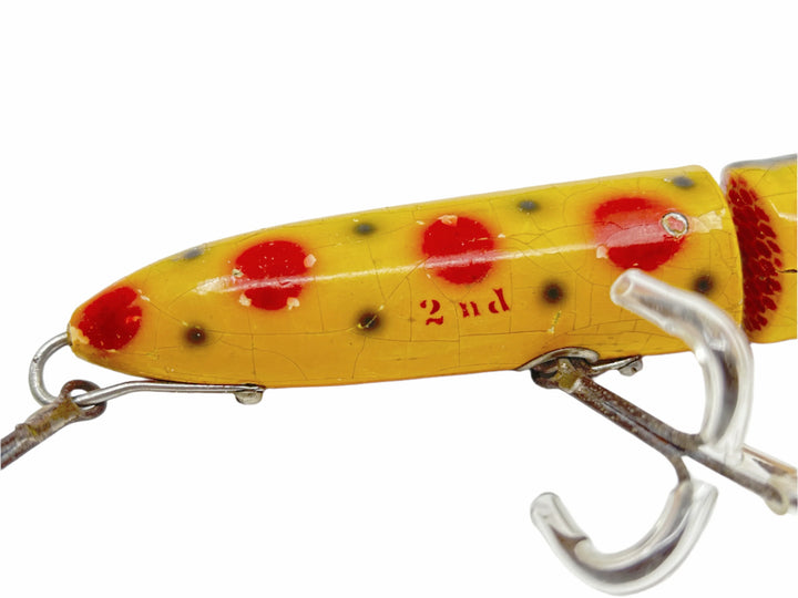 Heddon Giant Jointed Vamp 7300 S Strawberry Spot Early Color - 2nd!!!  Rare!!!