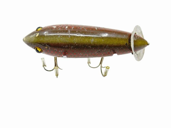 Heddon 1800 Crab Wiggler in Red Scale Color