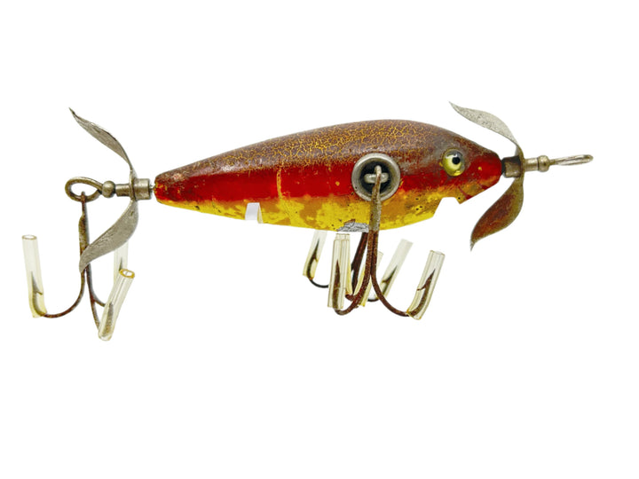 Heddon 100 in Yellow Belly, Reddish Sides, Fancy Back, 107 Color 1910-1913
