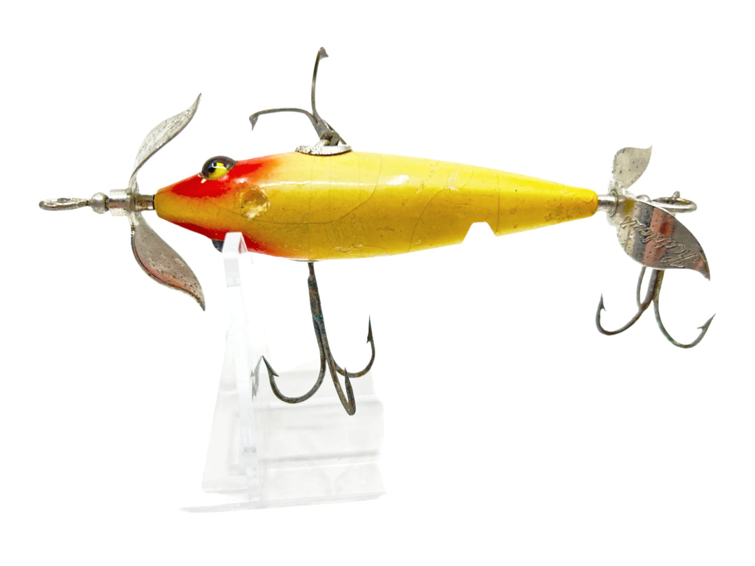 Heddon 100 in White Body, Red Eyes 102 Color 1919-1929