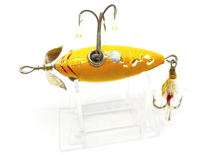 Heddon 400 Dowagiac Bucktail Minnow Fancy Sienna Yellow 402 Color - Tough