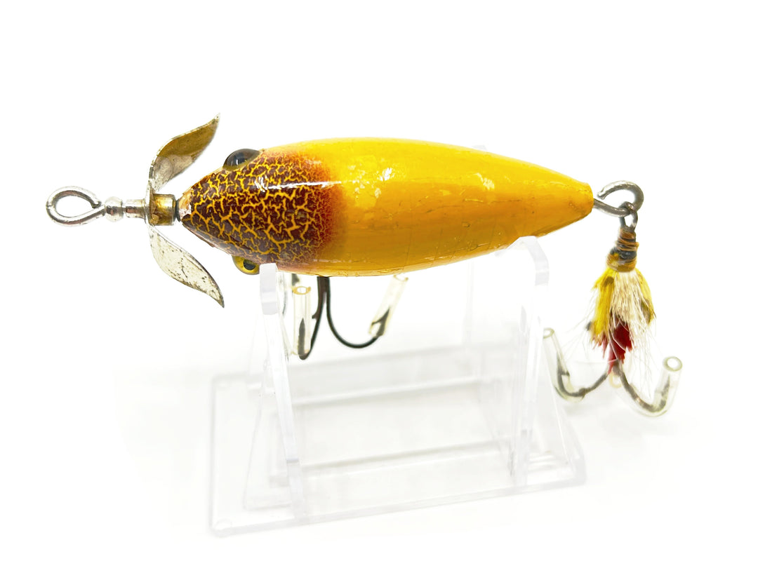 Heddon 400 Dowagiac Bucktail Minnow Fancy Sienna Yellow 402 Color - Tough