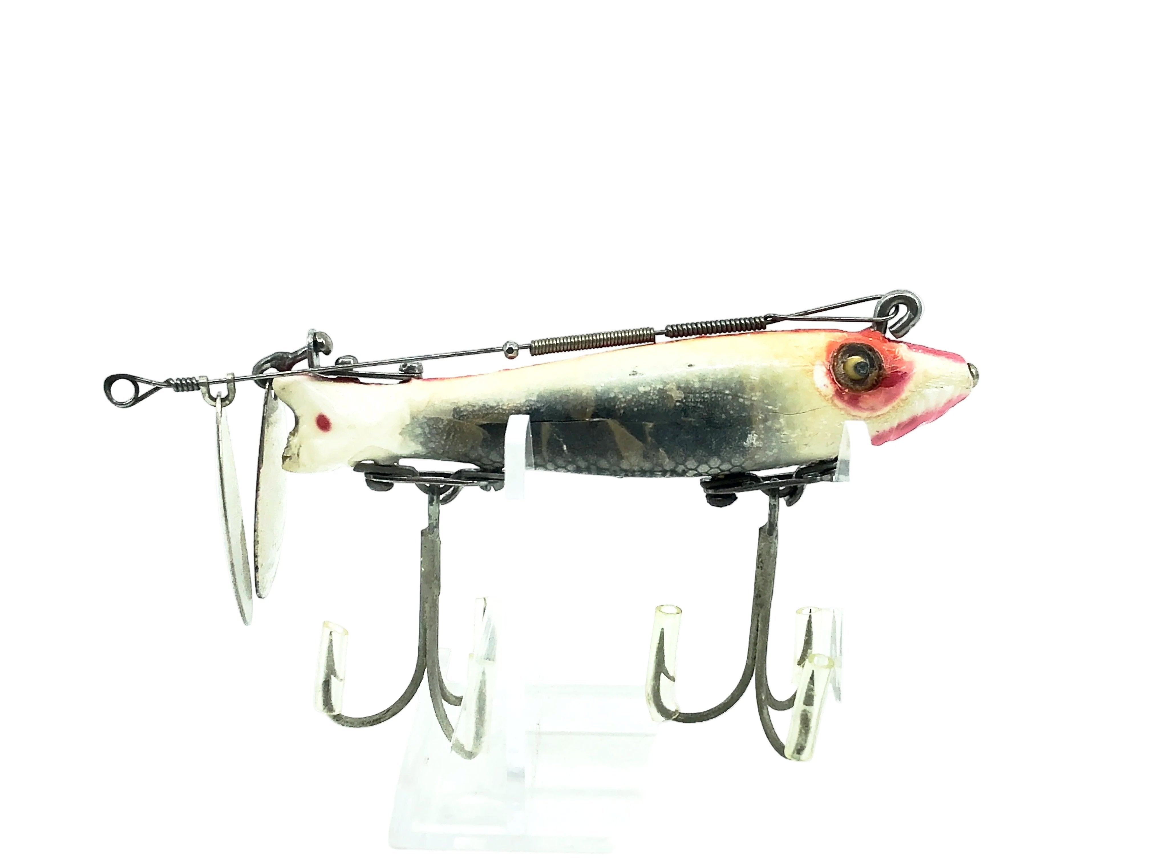 Heddon Dowagiac Spook 9100, RET White Red Eyes & Tails Color – My