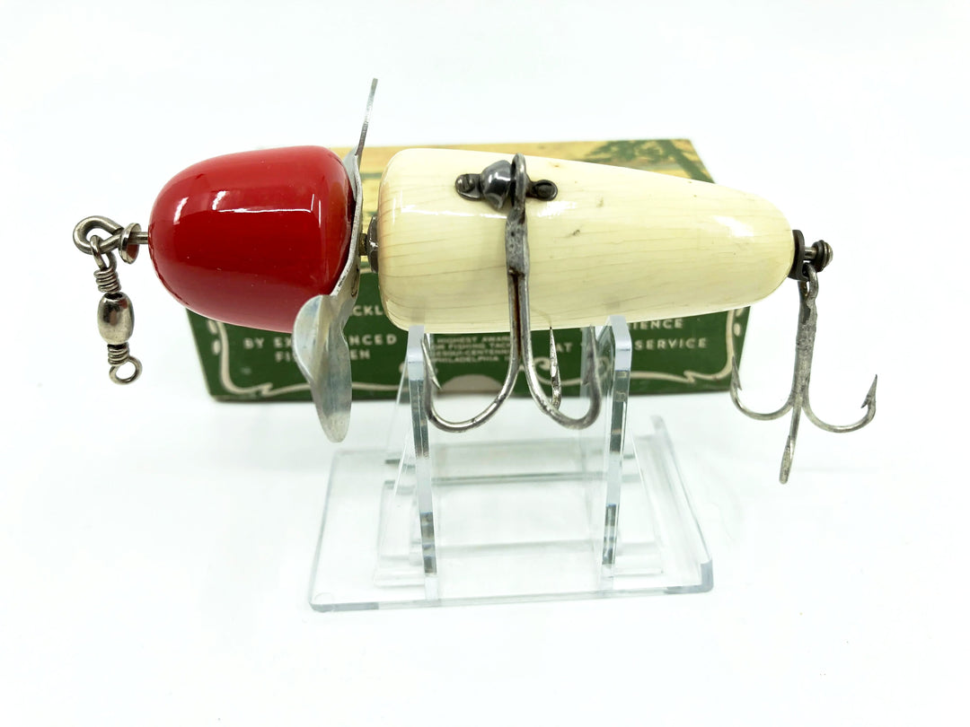 Pflueger Globe 3796 in White Red Head Color with Box