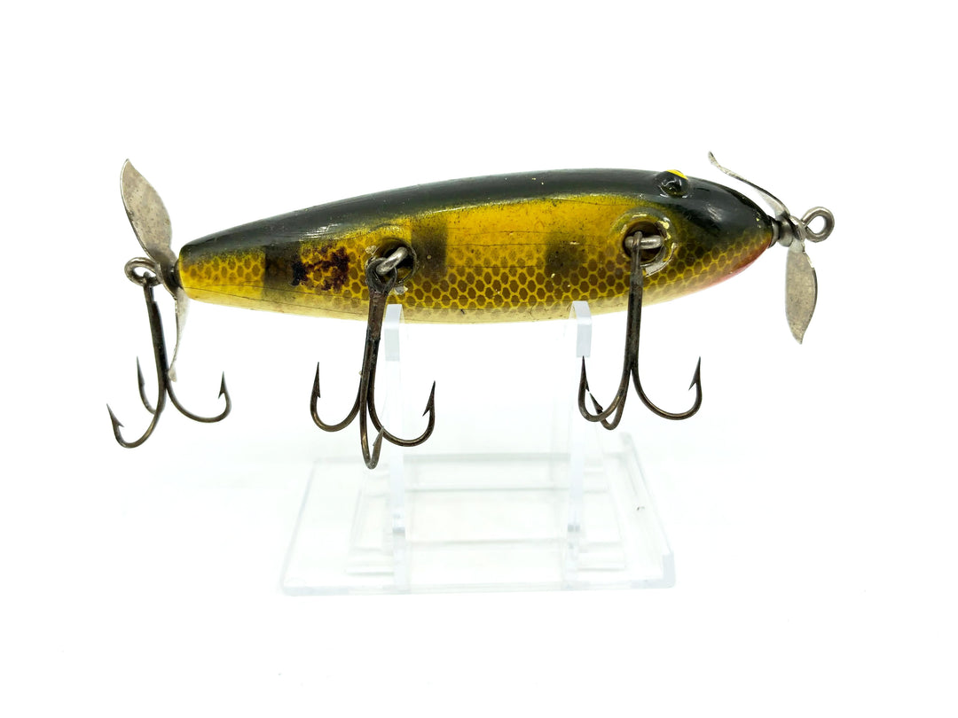 Paw Paw 2500 Wounded Minnow, Perch Scale Color