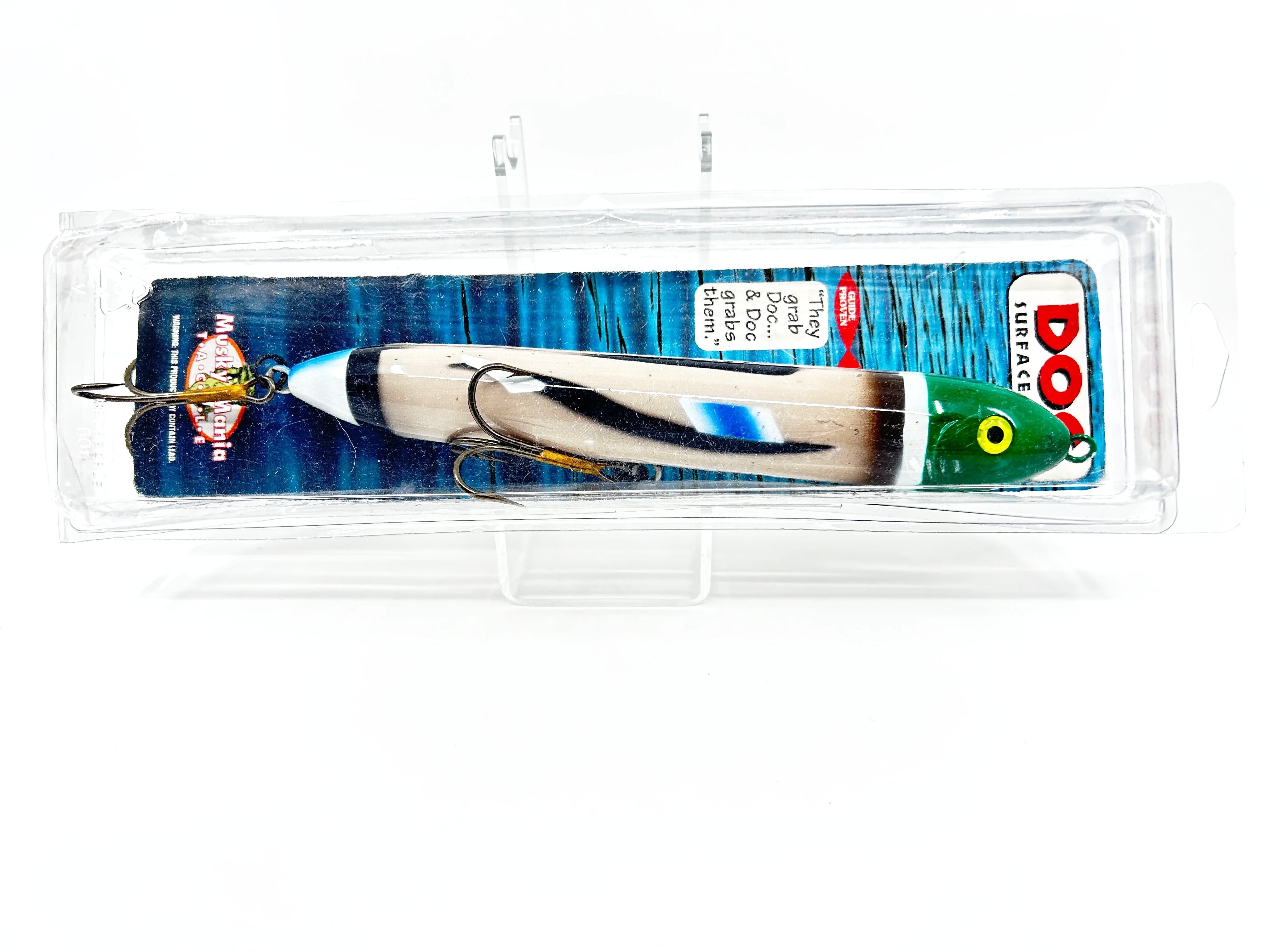 doc fishing lure Musky Mania Doc Surface Lure, Mallard Color on Card