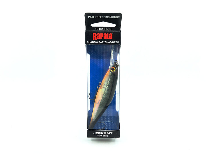 Rapala Shadow Rap Shad SDRS-9 HLW, Halloween Color New in Box Old Stock