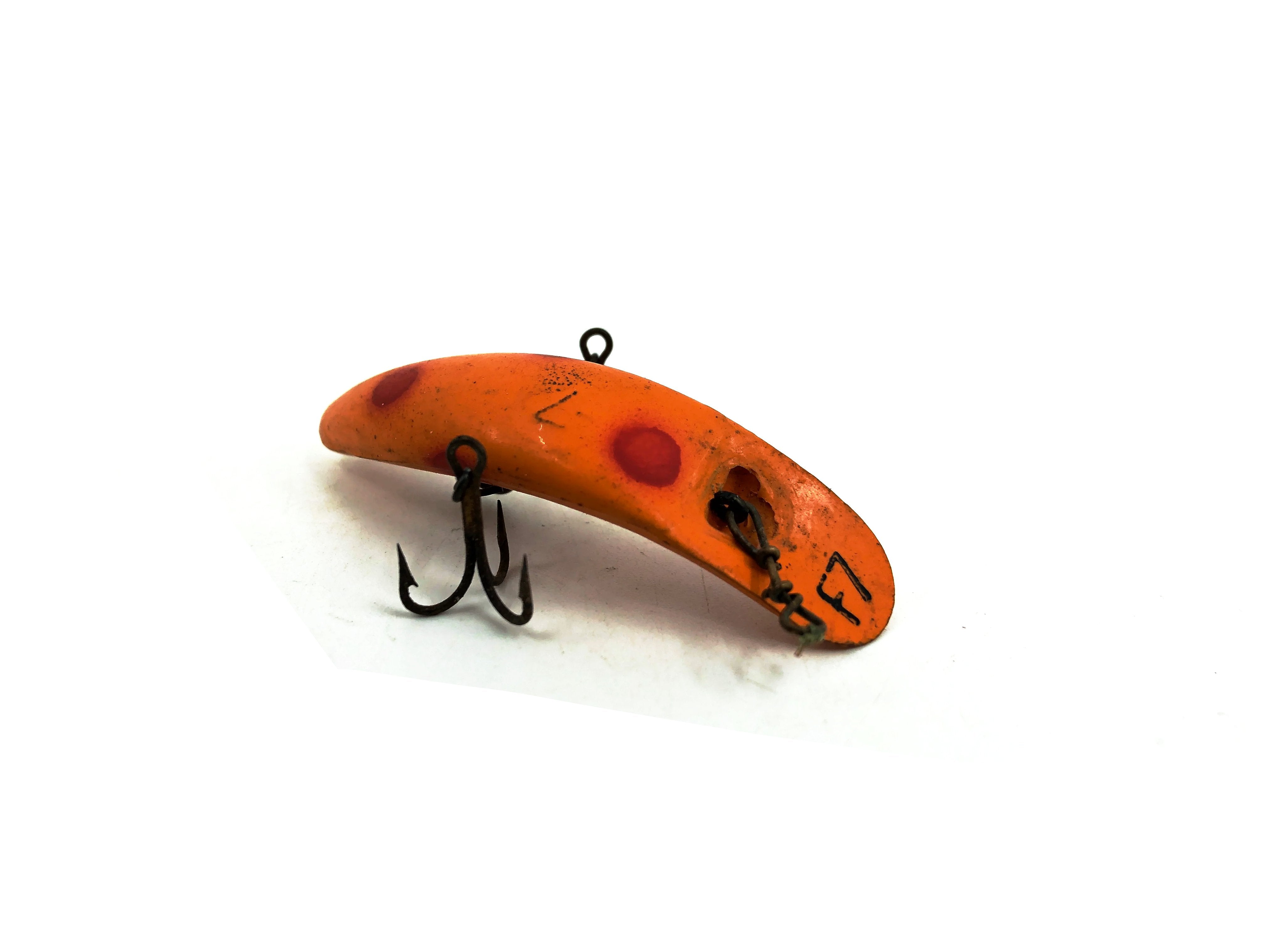 f7 fishing lure Helin Flatfish F7, LO Light Orange Color