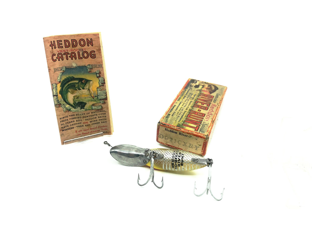 Heddon River Runt Spook Scoop Lip Go-Deeper D9110-XRY, Yellow Shore Minnow  Color with Box/Catalogue