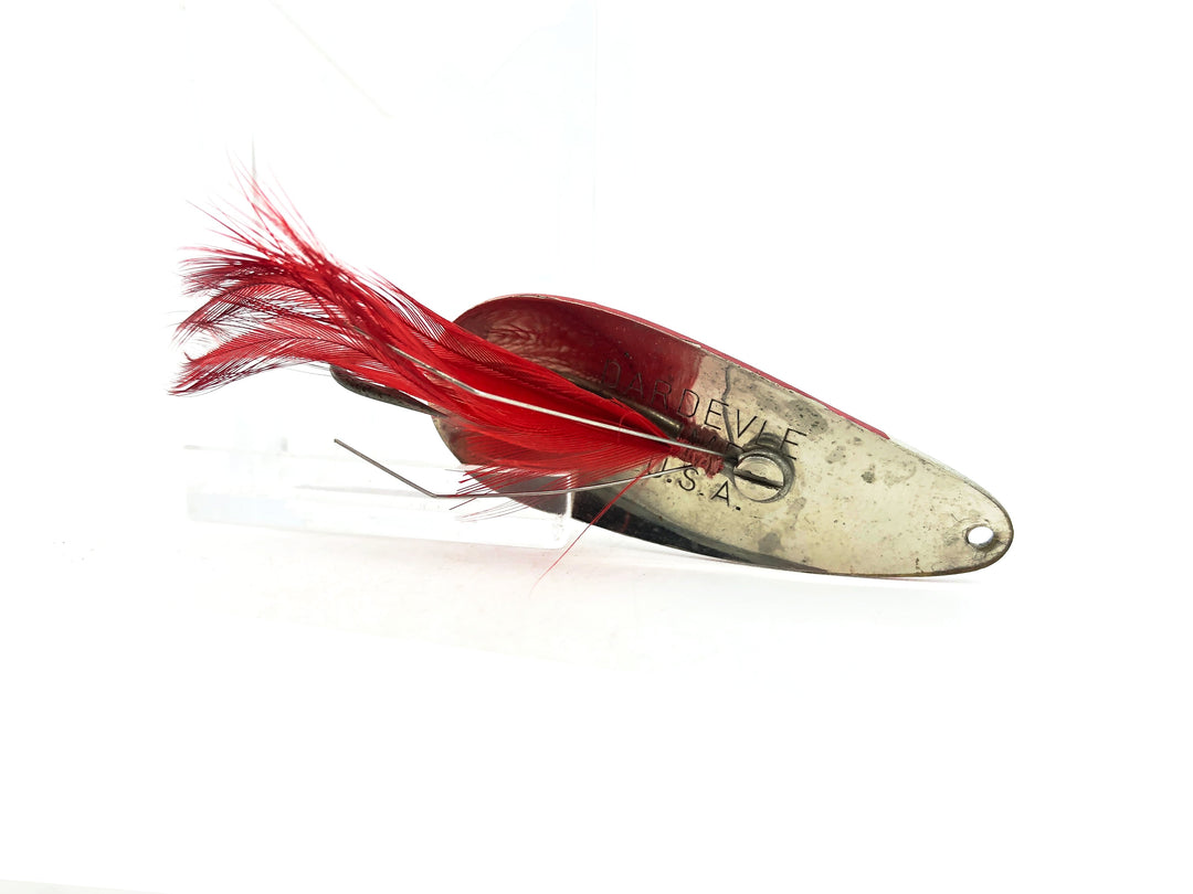 Eppinger Dardevle IMP Weedless, Red Devle Silver Scale Color