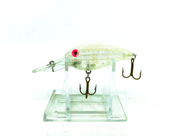 Rebel Deep Crank-R, White/Silver Sparkle Color