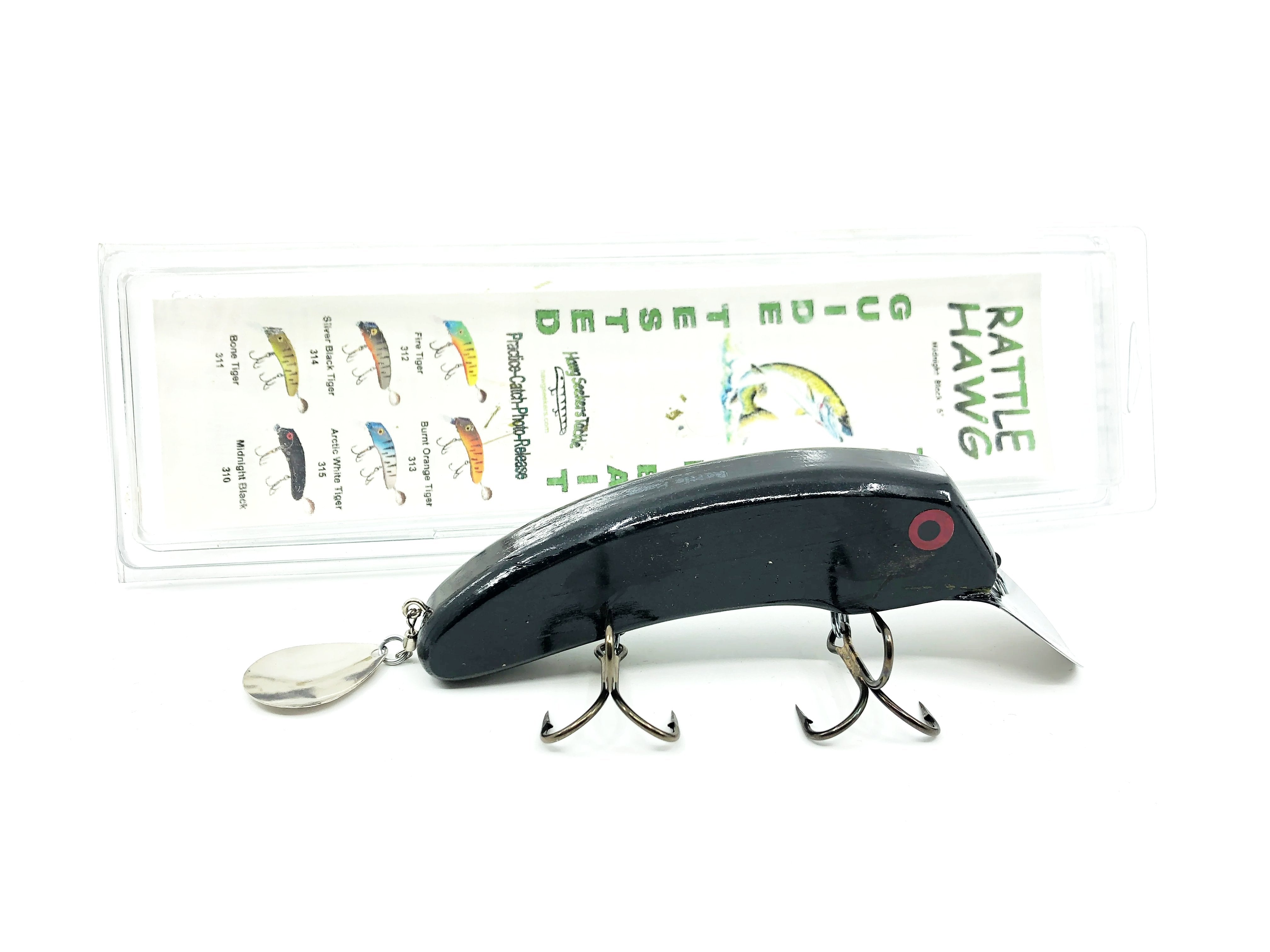 Hawg Seekers Tackle Rattle Hawg, 6 Midnight Black Color with Box