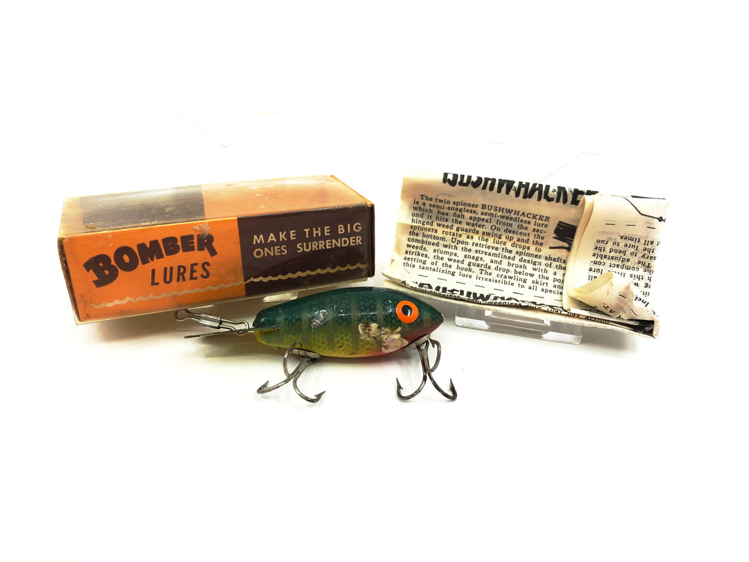 Bomber Wooden 300 Series, Color #05 Green Perch with Box