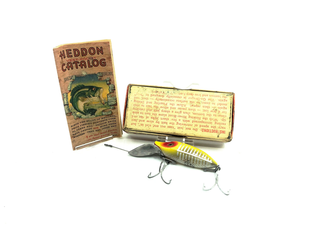 Heddon River Runt Spook Scoop Lip Go-Deeper D9110-XRY, Yellow Shore Minnow  Color with Box/Catalogue
