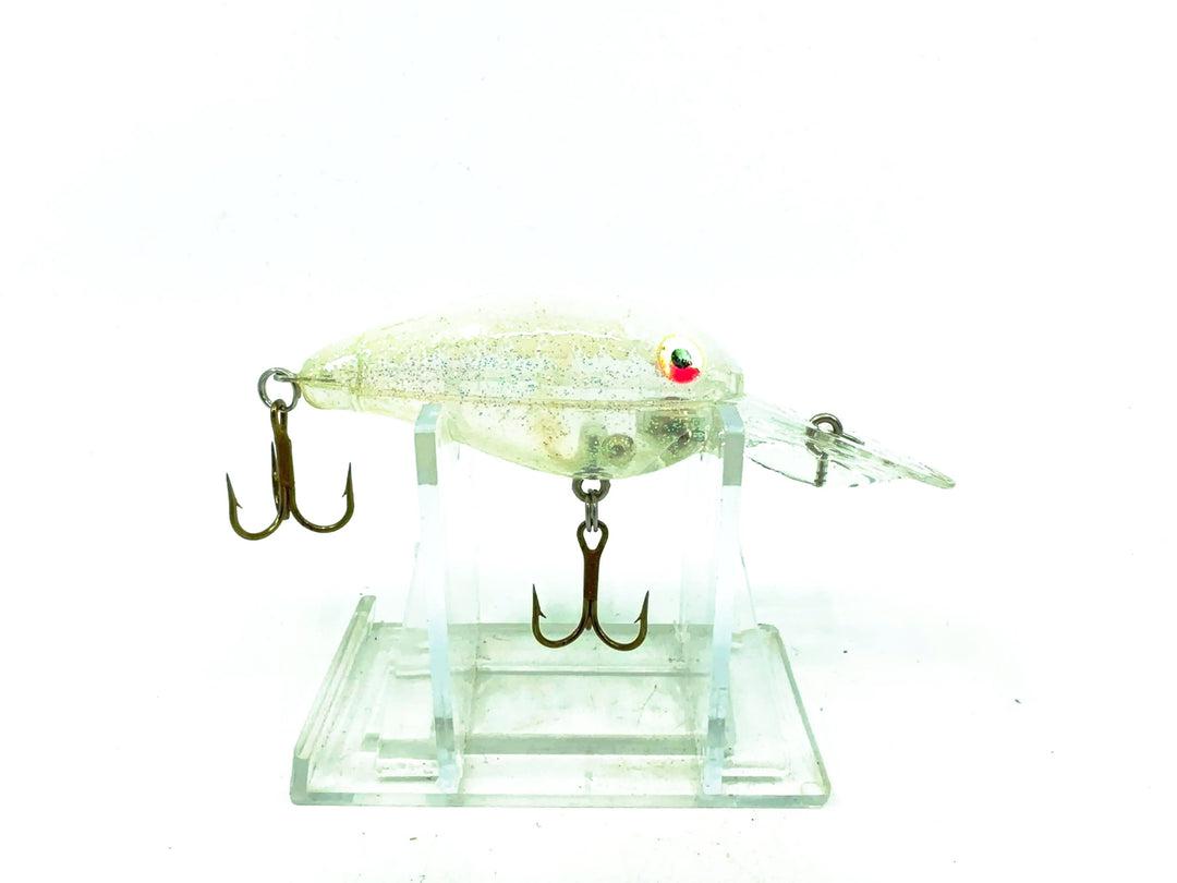 Rebel Deep Crank-R, White/Silver Sparkle Color