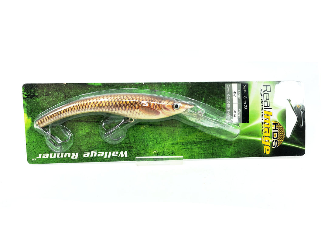 Cabelas Real Image HDS High Definition Series Walleye Runner, Golden Shiner New on Card