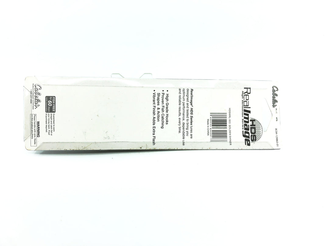 Cabelas Real Image HDS High Definition Series Walleye Runner, Golden Shiner New on Card