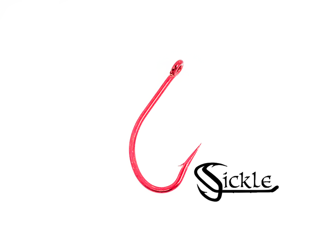 Matzuo American O'Shaughnessy Short Hook Size 4/0 Qty 25 Hooks 130060-4/0, Red Chrome Color