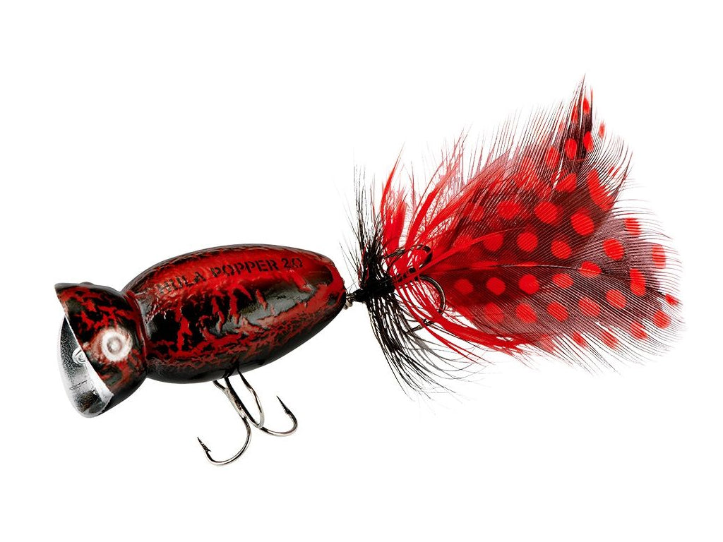 Arbogast Hula Popper 2.0 Black Death Color