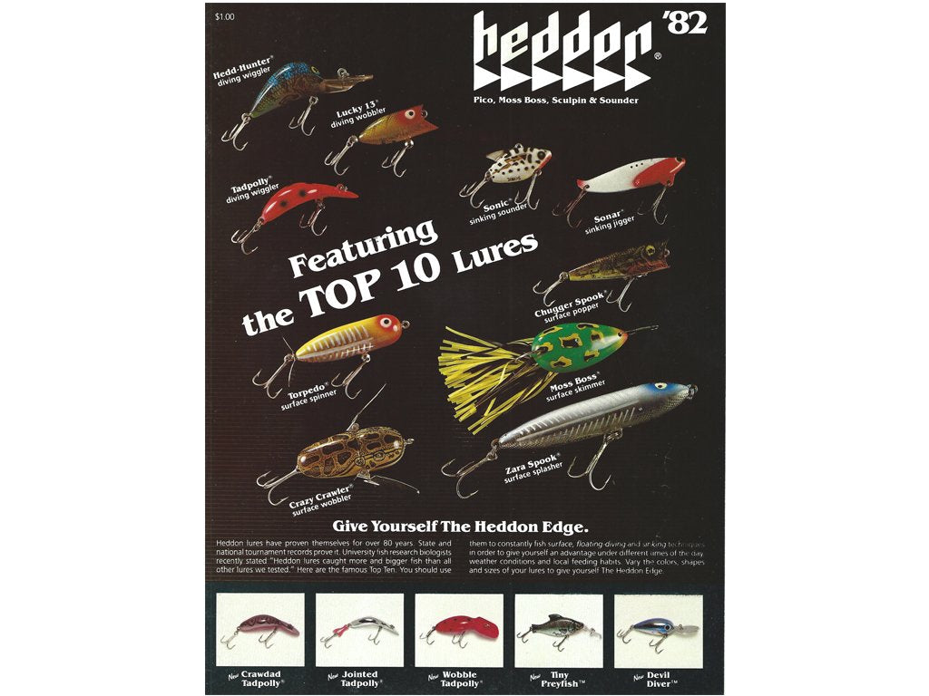 Heddon 1982 Fishing Lure Catalog My Bait Shop, LLC