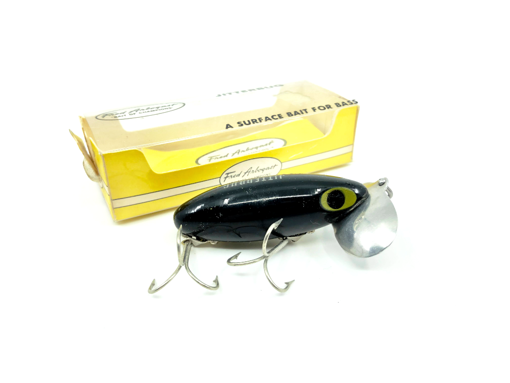 Arbogast Jitterbug Black Color with Box – My Bait Shop, LLC
