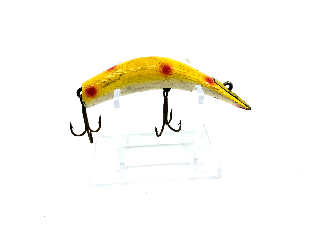 Wooden Kautzky Lazy Ike 3 Yellow with Red Dots Color