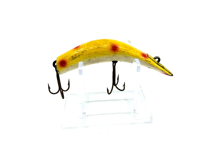 Wooden Kautzky Lazy Ike 3 Yellow with Red Dots Color