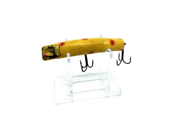 Wooden Kautzky Lazy Ike 3 Yellow with Red Dots Color