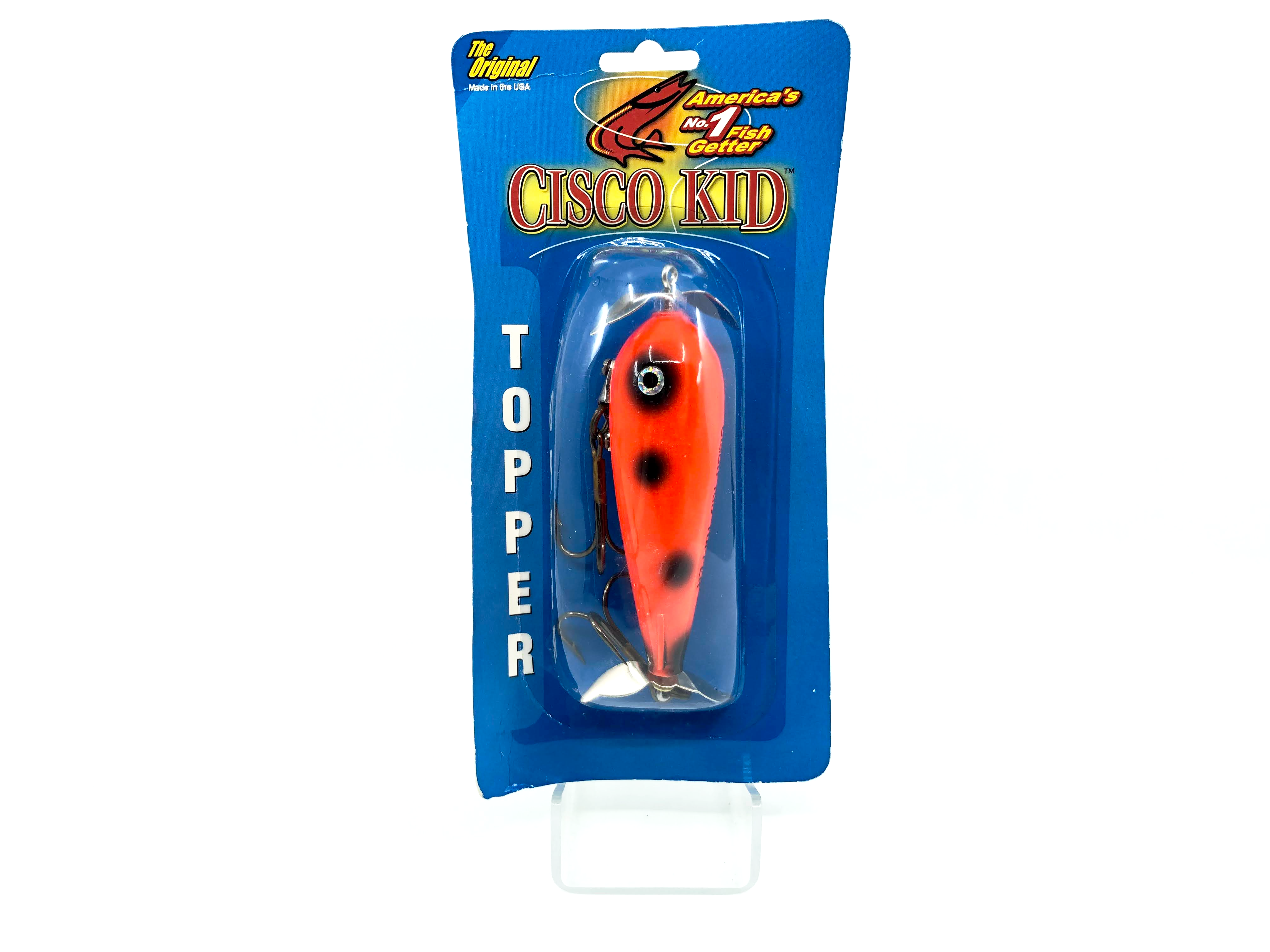 cisco kid topper fishing lure Suick / Cisco Kid Topper 700 Series Orange Black Spots 724 Color New o – My Bait Shop, LLC