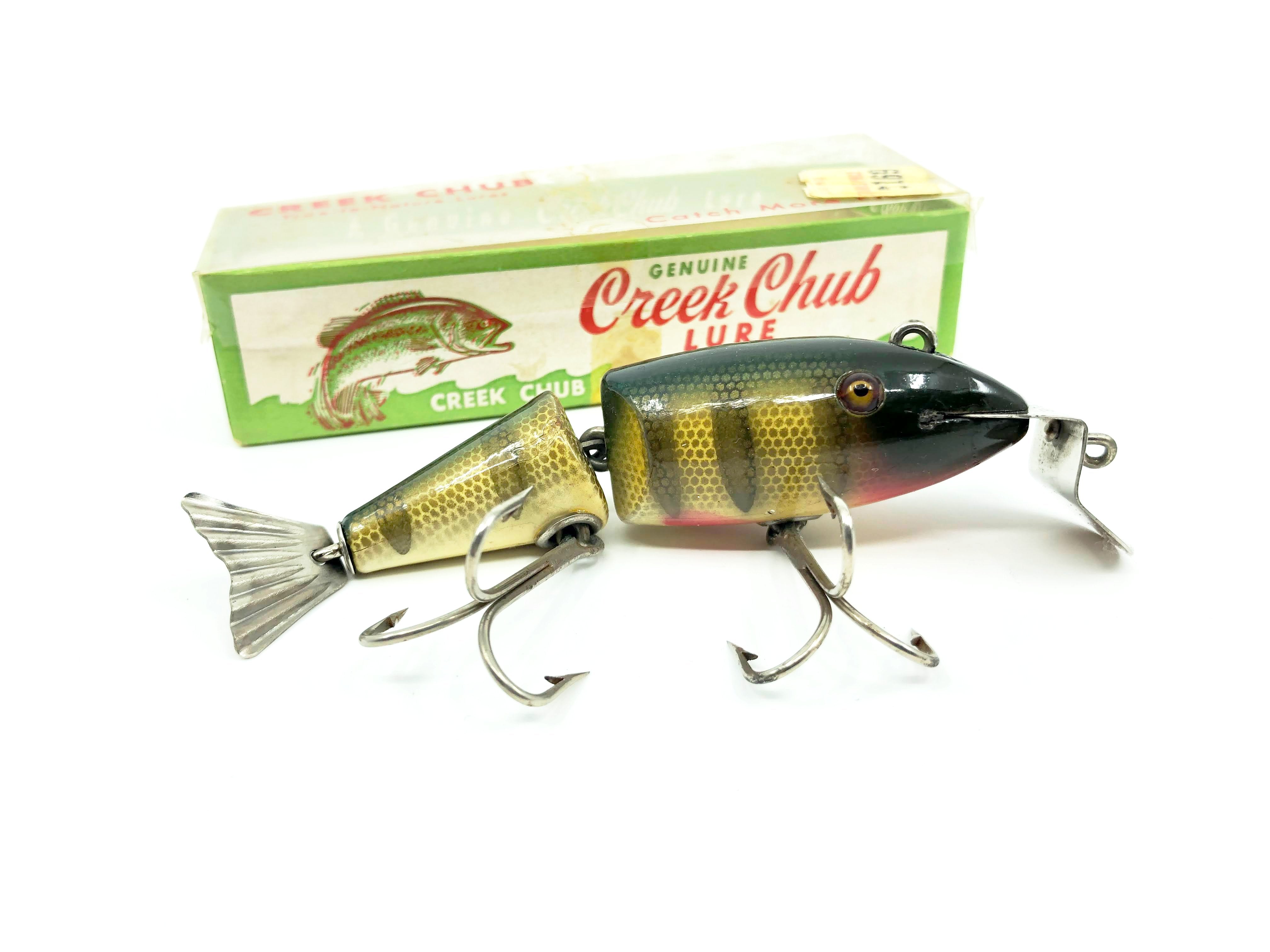 Vintage Creek Chub Wiggle Fish Double Line Tie Perch Color with