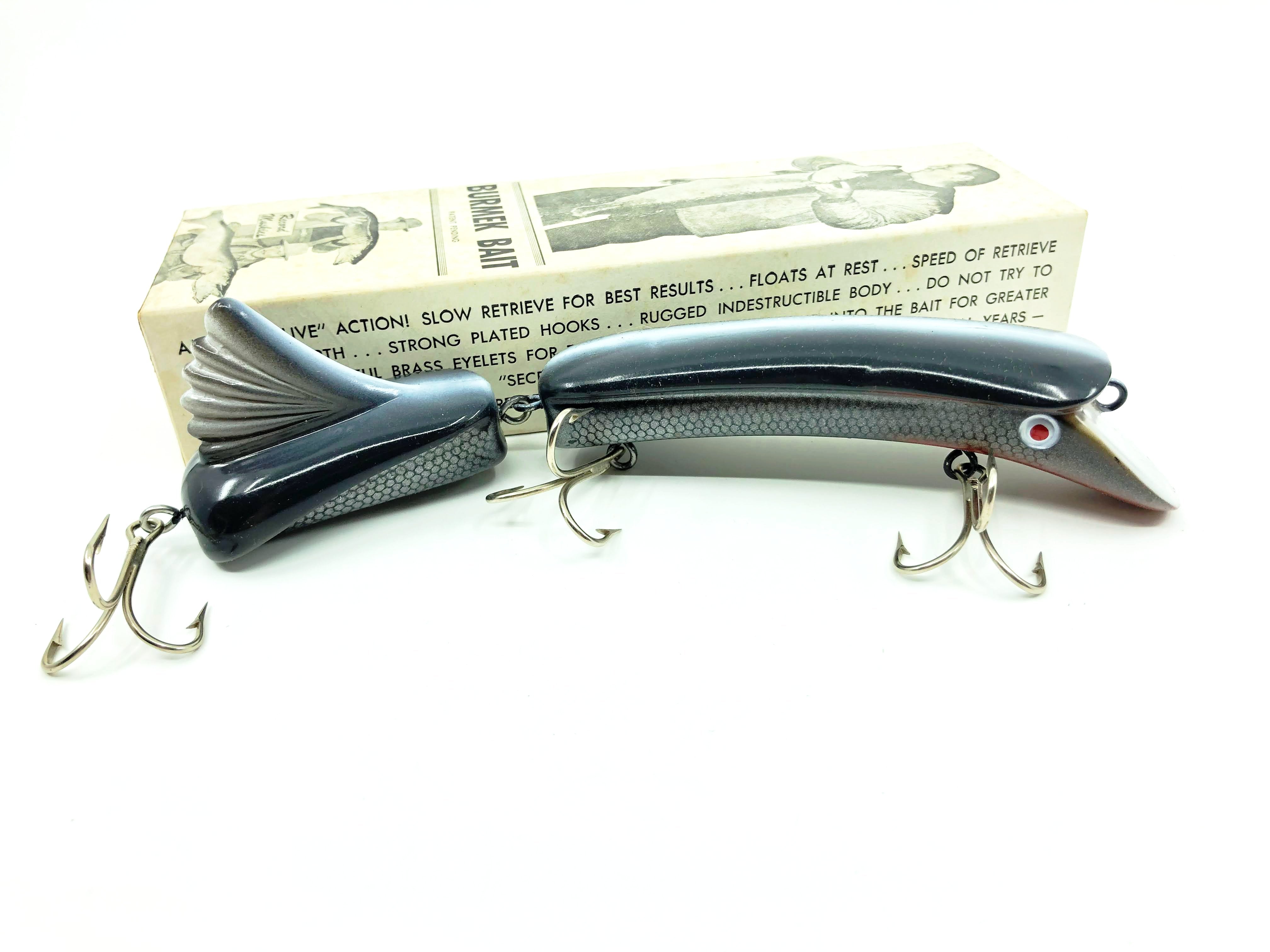 burmeck fishing lures Tony Burmek B1 Magnum Musky Lure Black Scale Color with Box