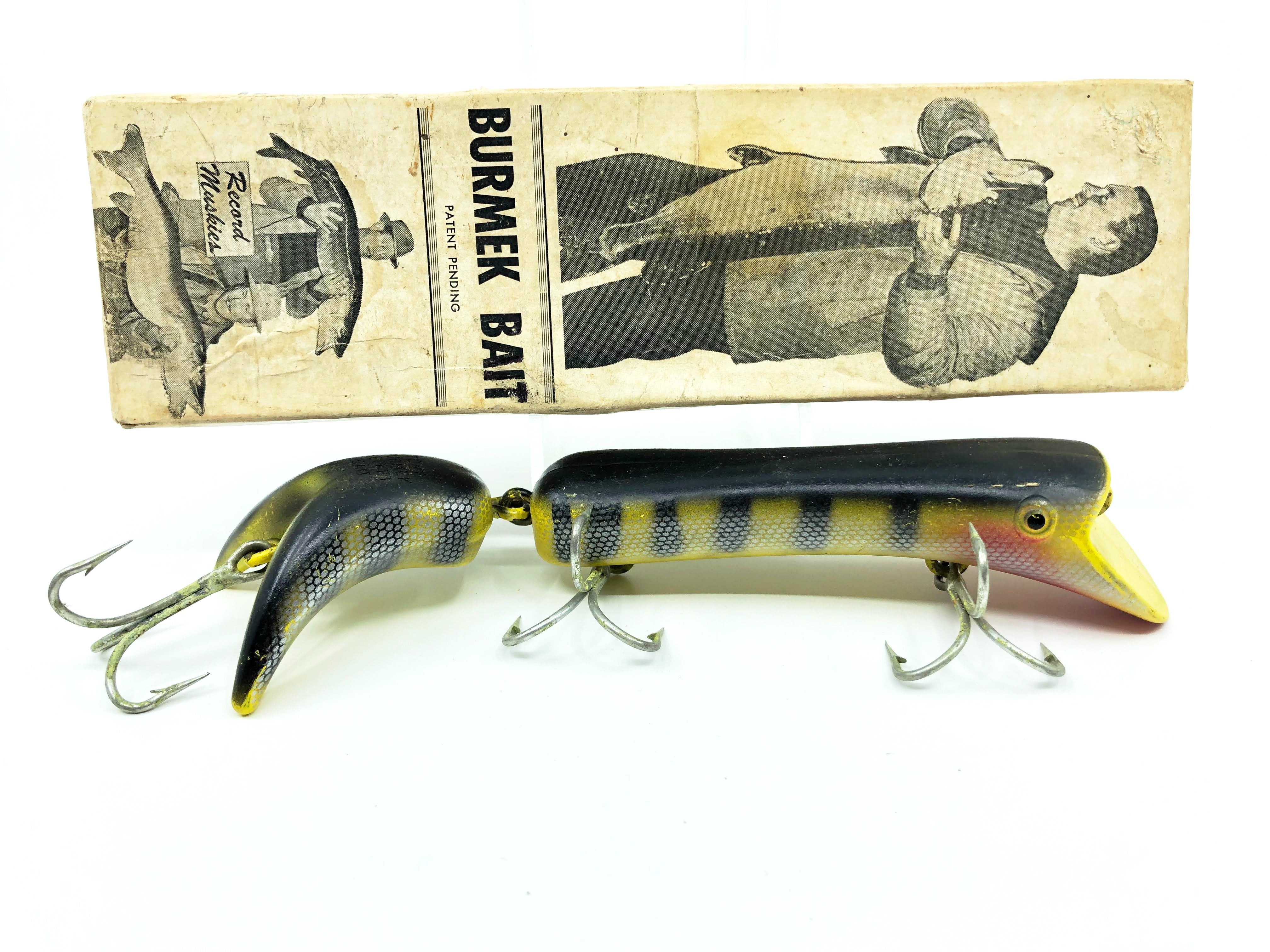 burmeck fishing lures Tony Burmek Top Secret Musky Lure Perch Color with Box