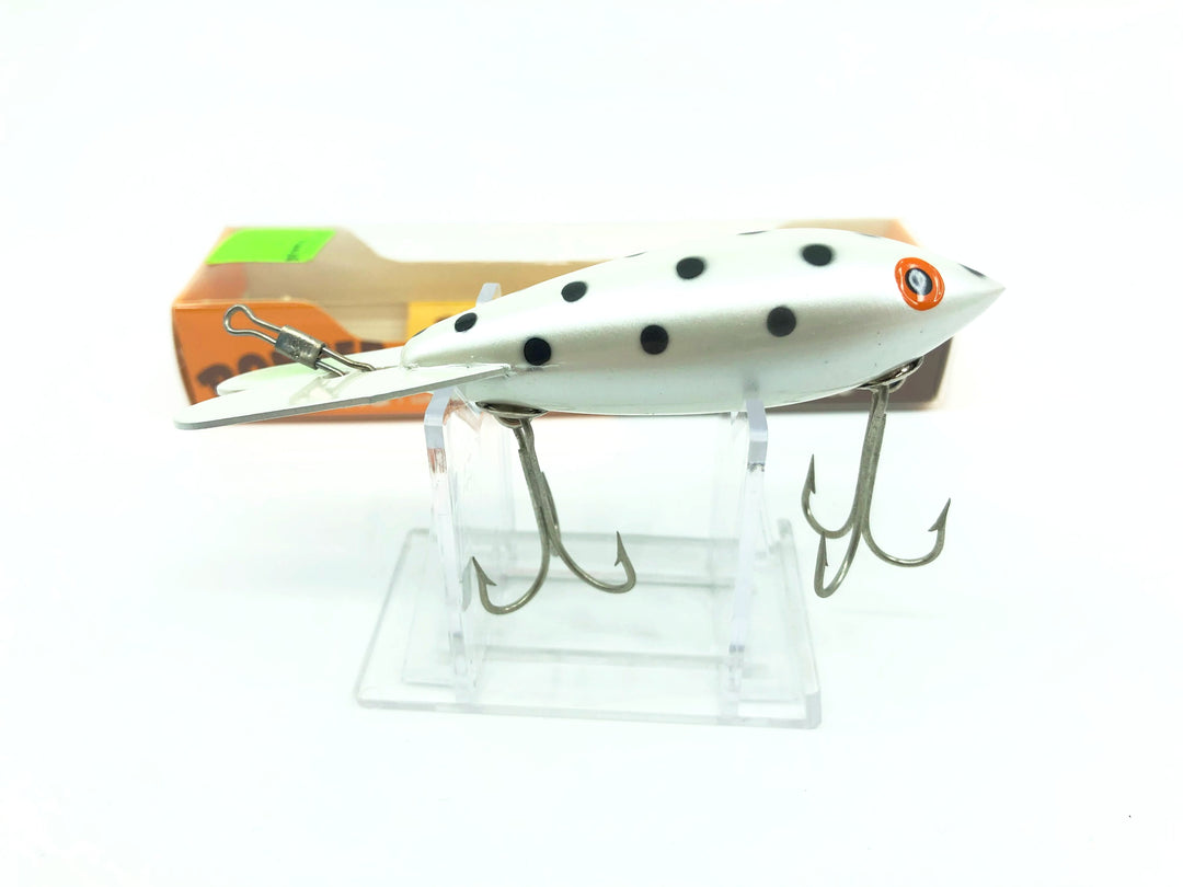 Bomber Deep Runner 636 White with Black Dots Color New in Box Old Stock