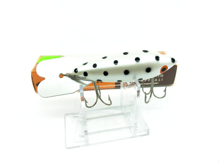 Bomber Deep Runner 636 White with Black Dots Color New in Box Old Stock