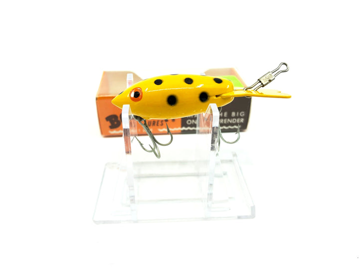 Bomber Deep Runner 239 Yellow with Black Dots Color New in Box Old Stock