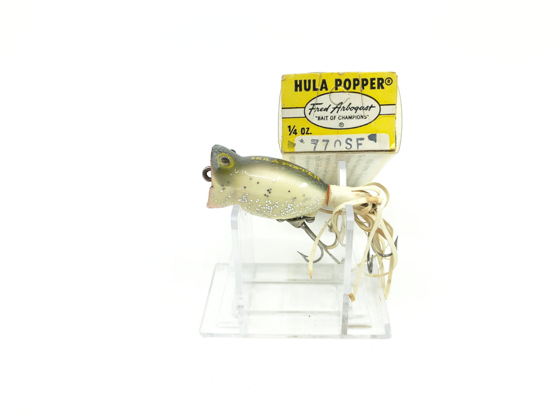 Arbogast Hula Popper 770SF Silver Flash Color with Box Vintage Old Stock