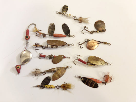 Metal Lot Spinners Etc Lot of Eleven