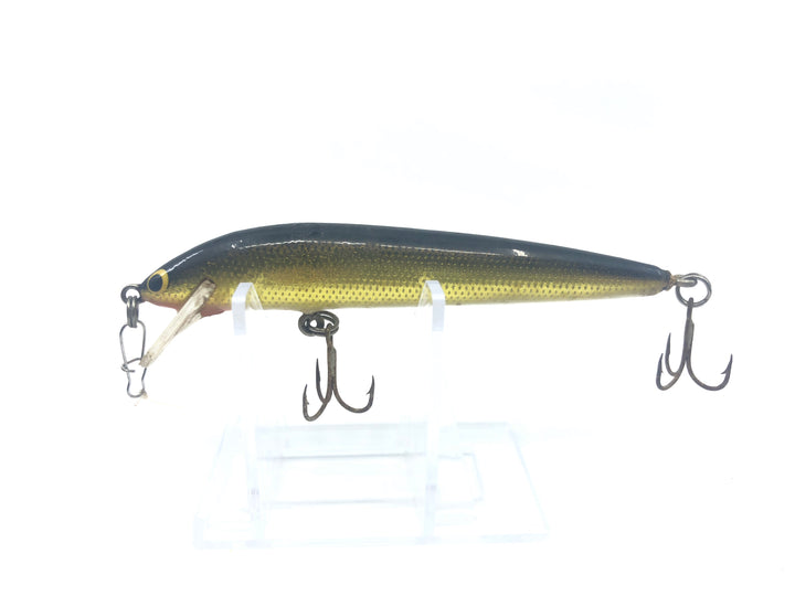 Unmarked Minnow Black Back and Gold