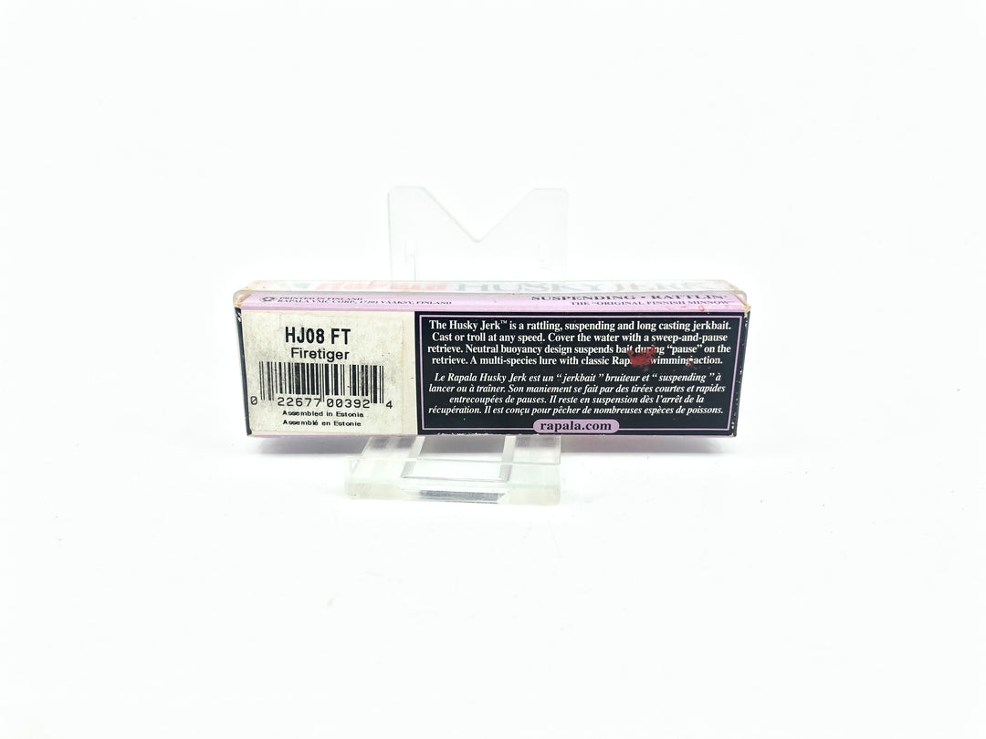 Rapala Husky Jerk HJ-8 FT Fire Tiger Color New in Box