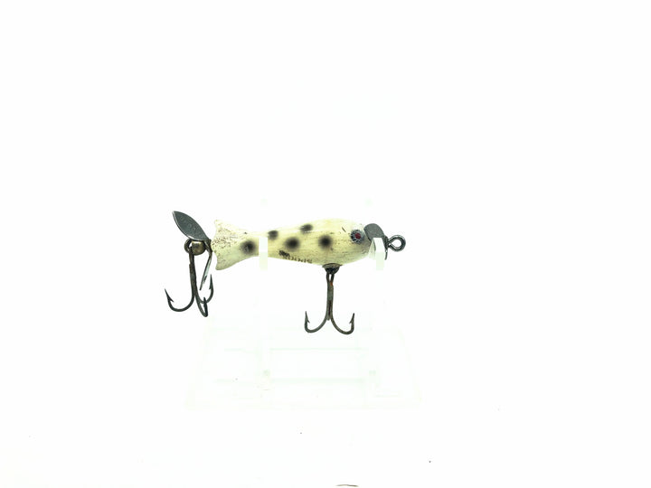 Heddon Tiny Spook 310 WBS White with Black Spots Color